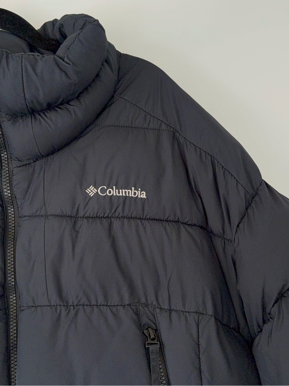Black XL Omni-Heat Columbia Women's Pike Lake Cropped Zip-Up Puffer Jacket Coat